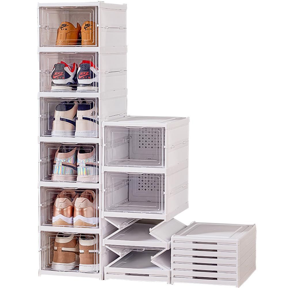 シューズボックス Size:3段連式 LAOFENDS シューズボックス スニーカーボックス
