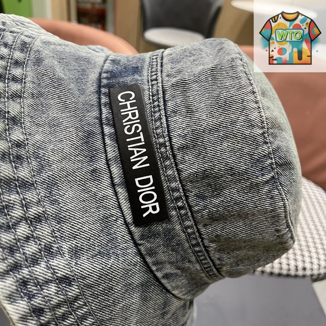 ディオール　バケットハット デニム CHRISTIAN DIOR Denim Bucket Hat 57 Blue 841348 | FASHIONPHILE