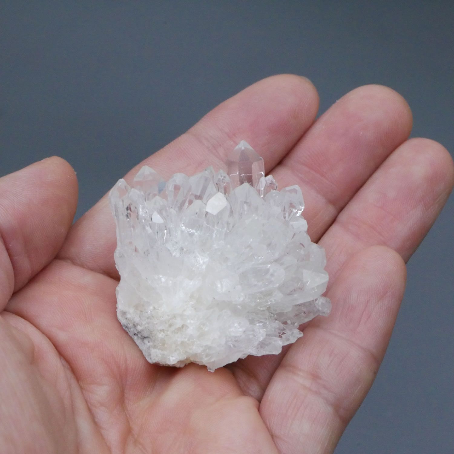 四川省産 菊花水晶 クラスター 1点物 約33g 天然石・置き物 空間