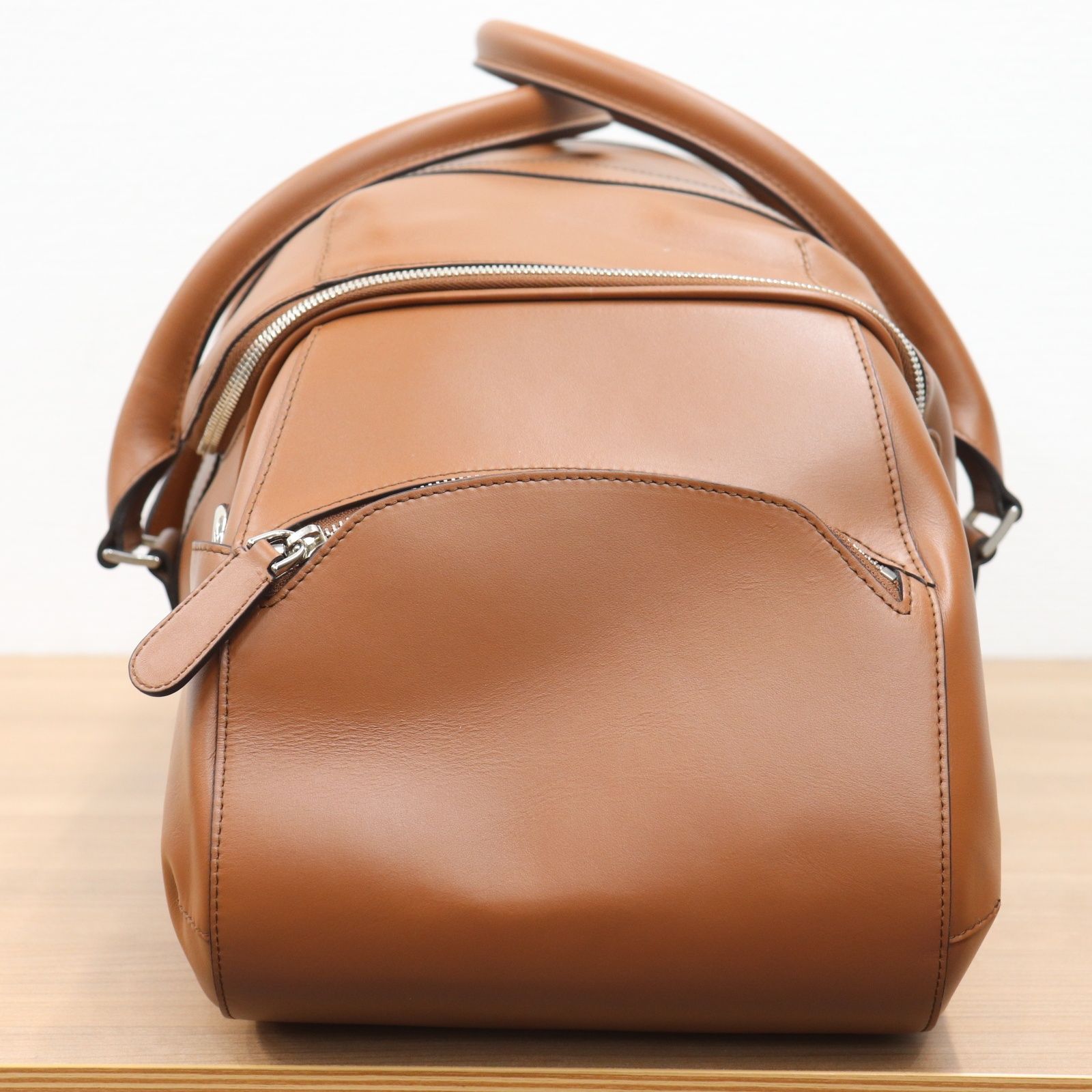 ブライトリングBREITLINGブラウン レザー ボストンバッグ