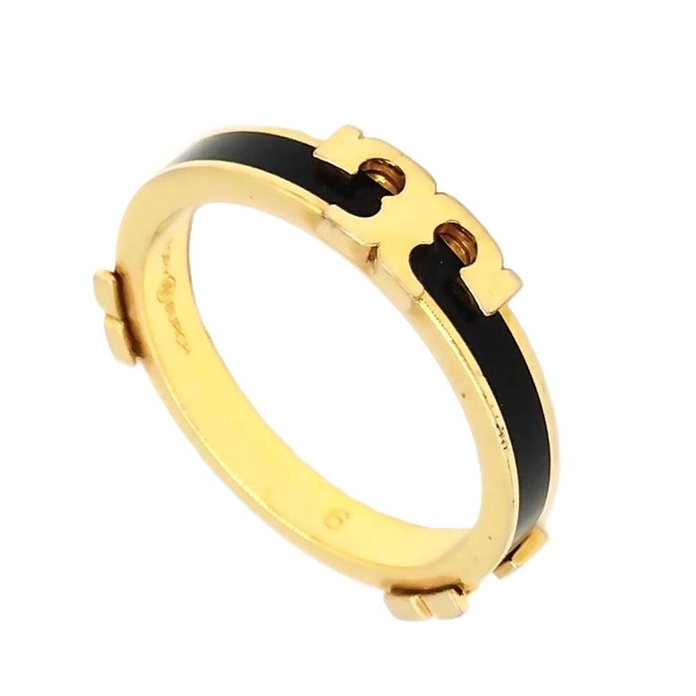 トリーバーチ Tory Burch ロゴ リング 指輪 約12号【中古