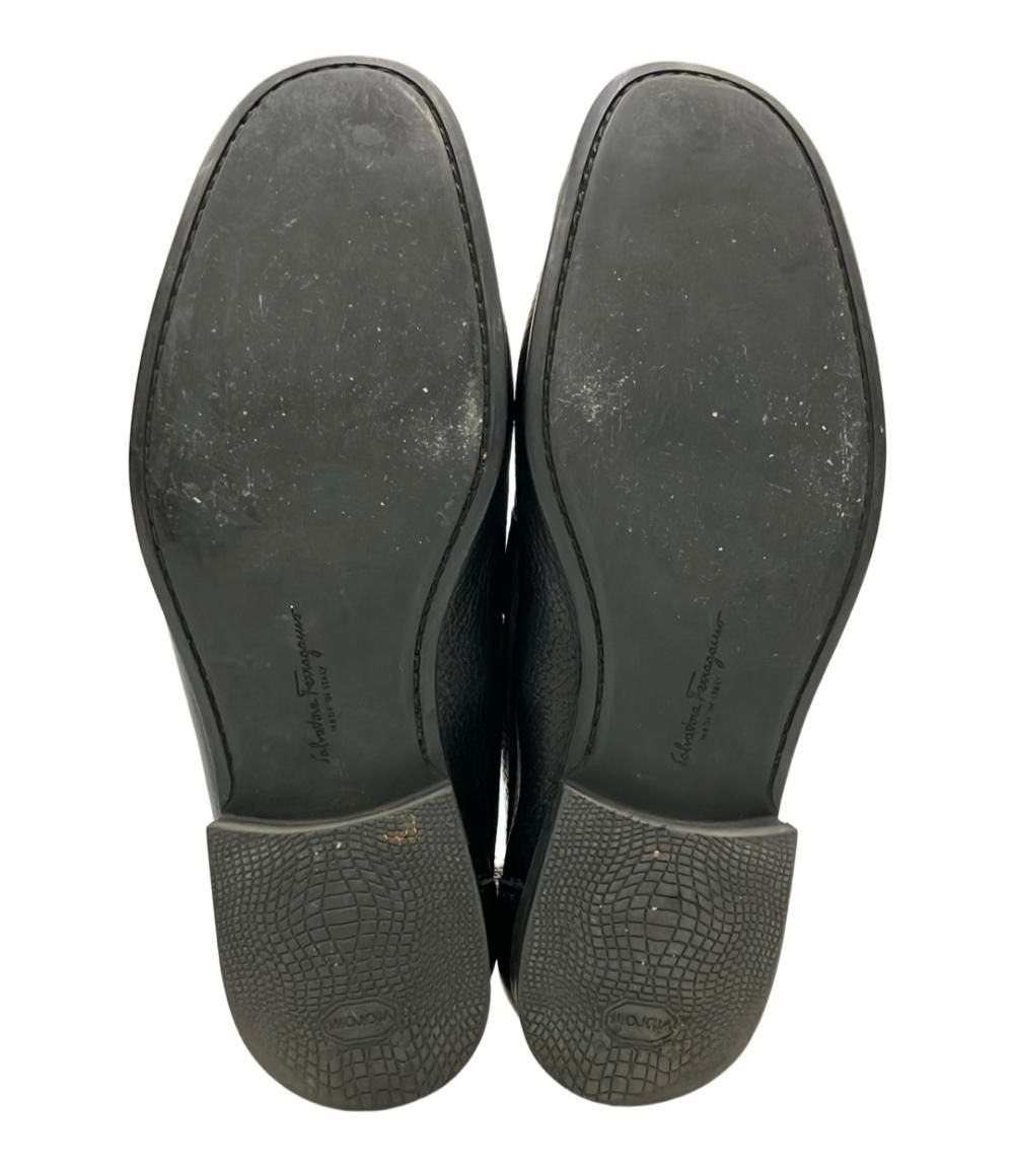 美品 Salvatore Ferragamo フェラガモ ローファー 黒 Salvatore Ferragamo - サルヴァトーレフェラガモ Salvatore