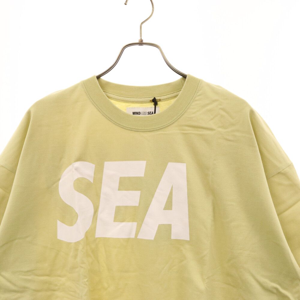 WIND AND SEA (ウィンダンシー) 21AW SEA LOGO S/S Tee SEA シー ロゴプリント クルーネック カットソー 半袖 Tシャツ ライムグリーン WDS-SEA-21S-01 - メルカリ