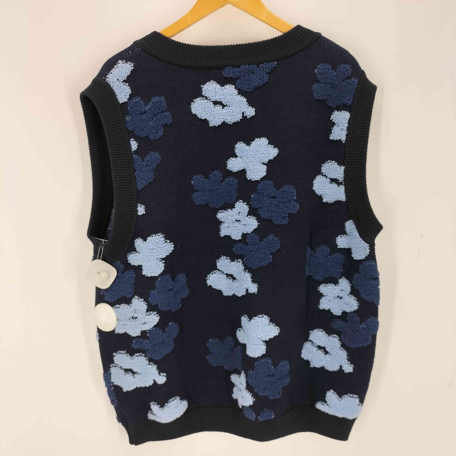サノバチーズ SON OF THE CHEESE Flower Pattern Knit Vest