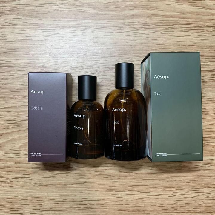 54.2本セット Aesop イソップ オードパルファム タシット Tacit 100ml イーディシス Eidesis 50ml【空ボトル&空箱】  - メルカリ