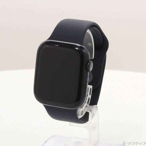 【激安大特価，SALE】 〔中古品〕 Apple Watch Series 8 GPS 45mm ミッドナイトアルミニウムケース ミッドナイトスポーツバンド【276】 Apple Watch本体
