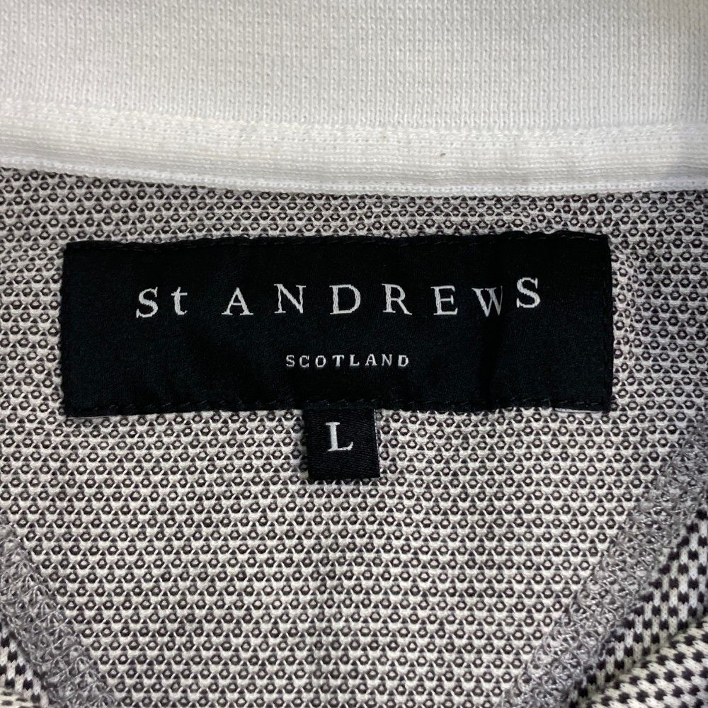 サイズ：L ST ANDREWS セントアンドリュース 半袖ポロシャツ