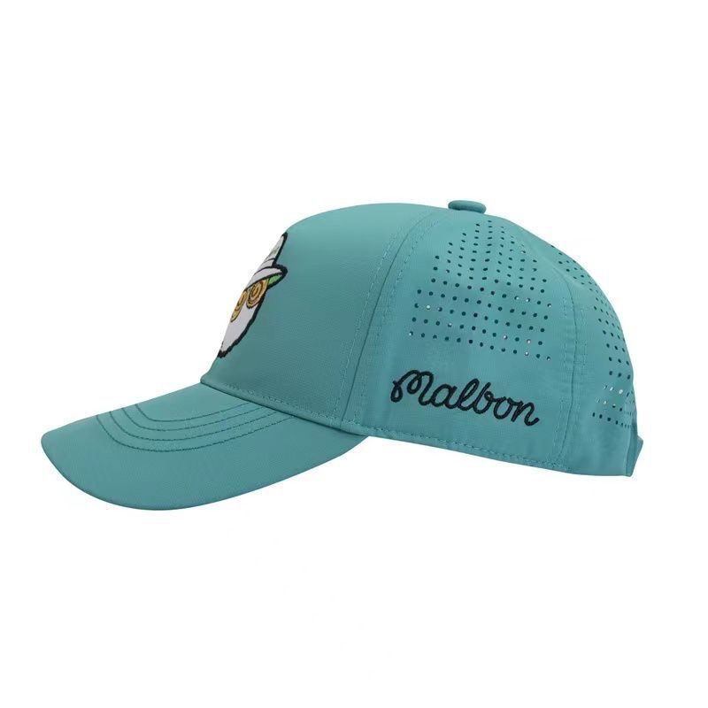 ターコイズ色 Malbon Golf マルボンゴルフ キャップ つれなかっ