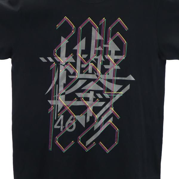 欅坂46 1st LIVE in 有明コロシアム プリント 半袖 Tシャツ ブラック系