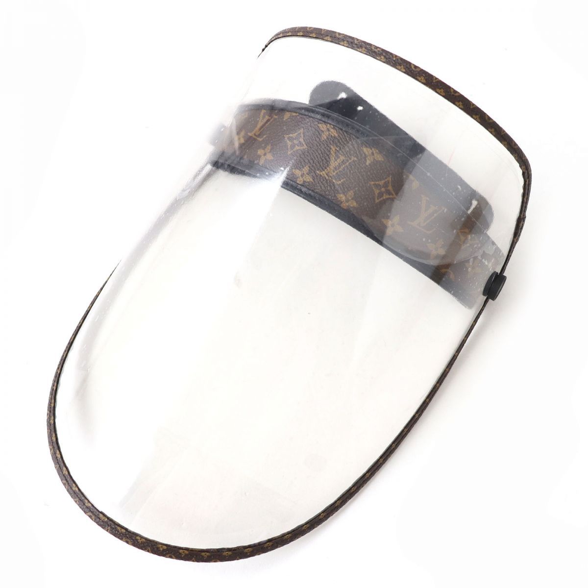ドンドン見直し ♥品△LOUIS VUITTON ルイヴィトン ビジェール LVシールド フェイスシールド モノグラム クリア ダークブラウン オシャレ♪