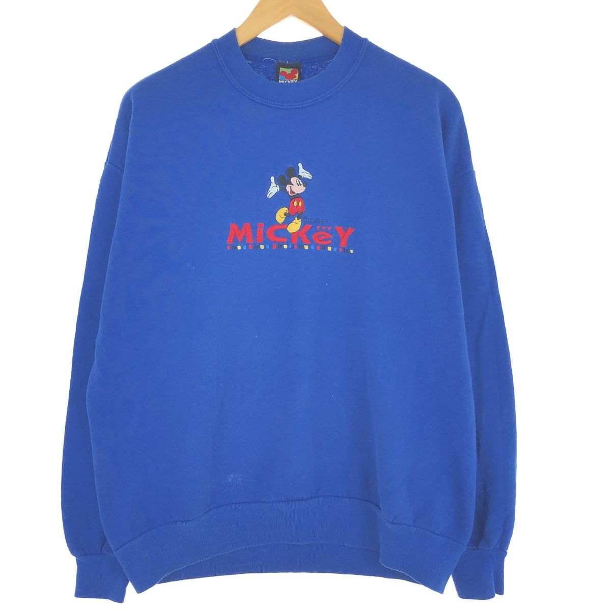 古着 90年代 ベルバシーン VELVA SHEEN MICKEY MOUSE ミッキーマウス キャラクタースウェットシャツ トレーナー USA製 メンズXL/eaa431481