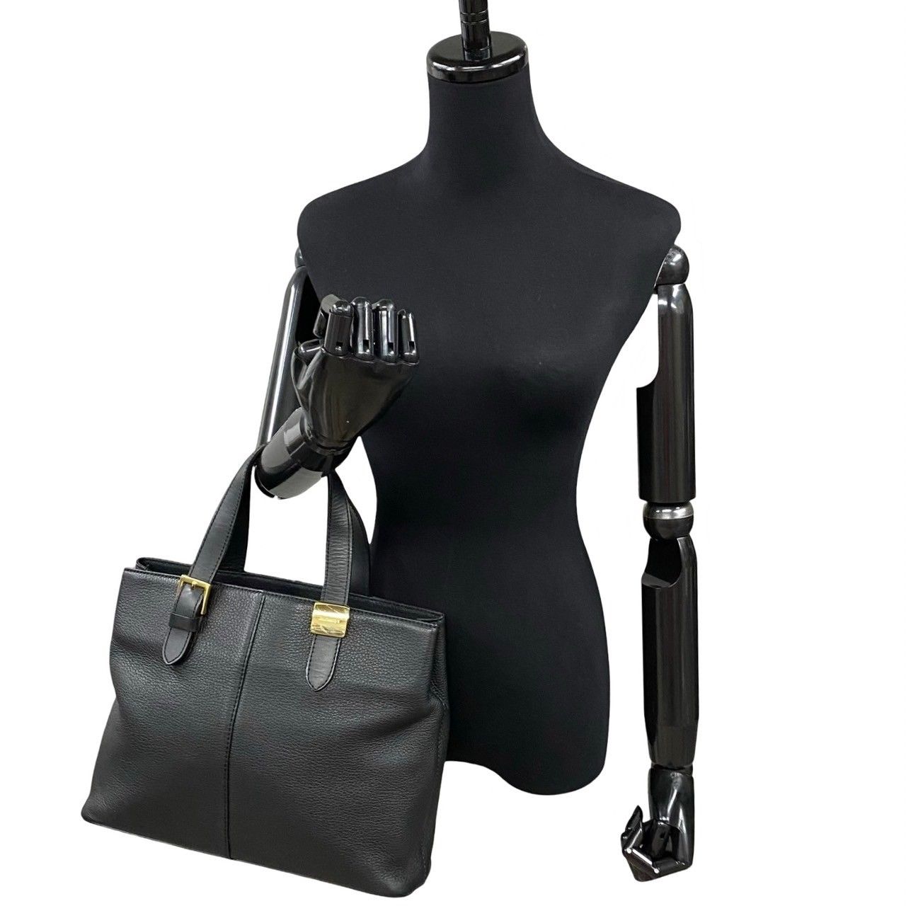 ほぼ未使用 箱袋付 バーバリーズ ノバチェック レザー ハンドバッグ