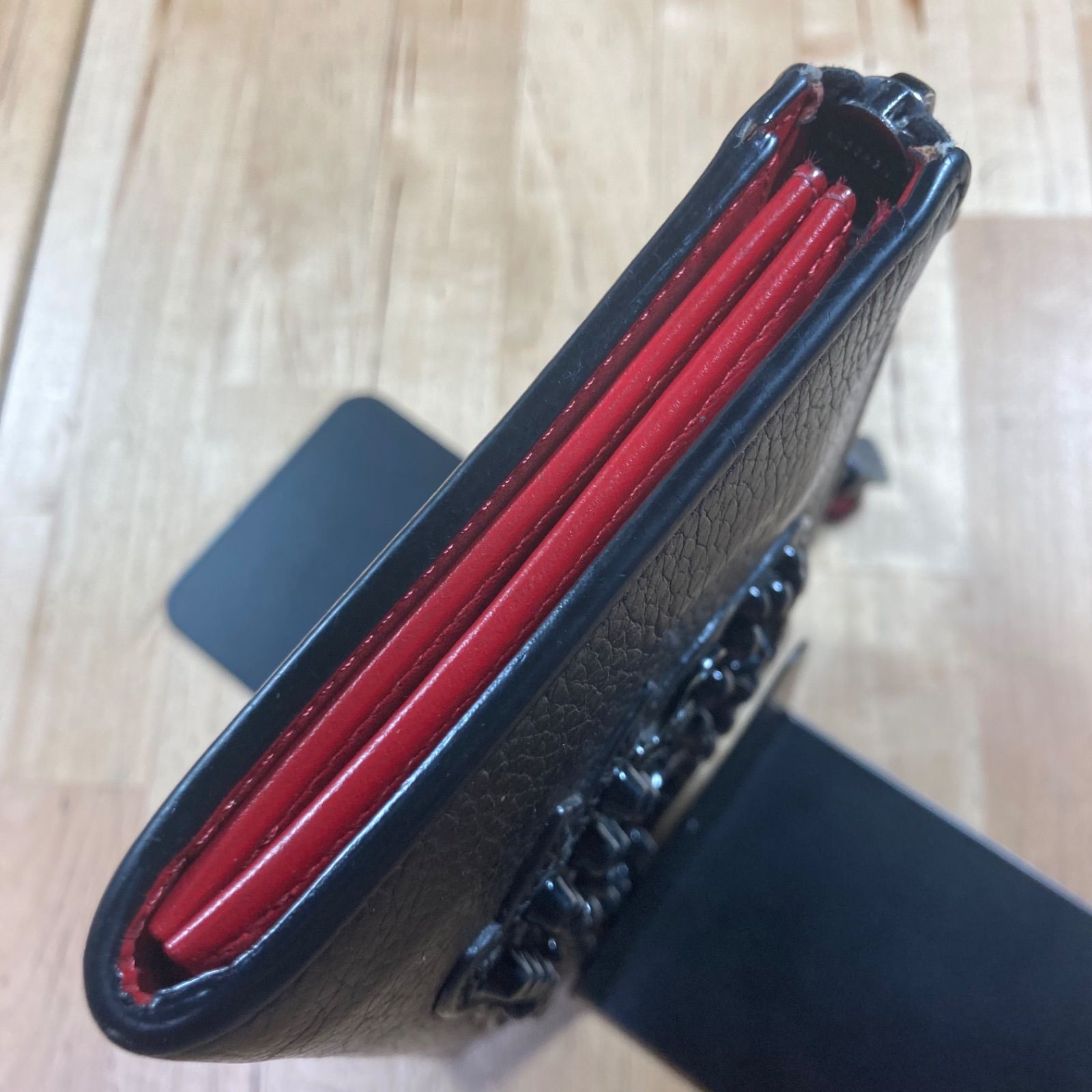 クリスチャンルブタン 財布 折り財布 L字ファスナー 黒 - メルカリ