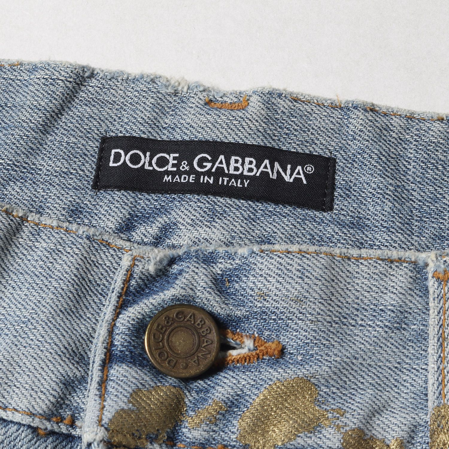DOLCE&GABBANA ドルチェ&ガッバーナ パンツ サイズ:46 ペイント ...