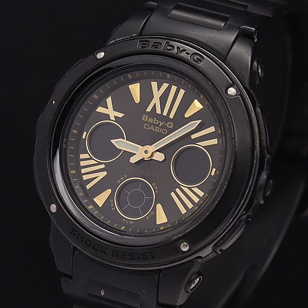カシオ QZ BGA-153 ベビージー 黒文字盤 デジアナ レディース腕時計 - 2