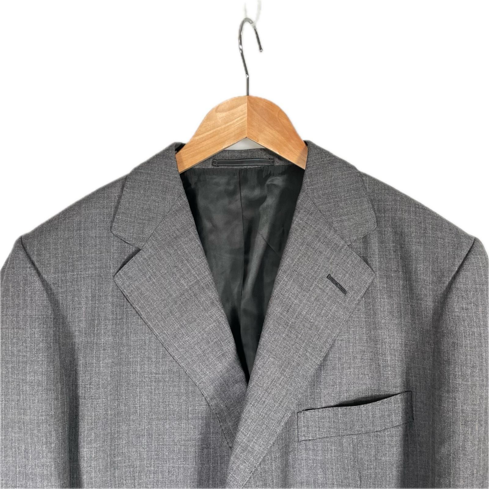 ＊極美品＊エルメネジルド・ゼニア ウール 100 マフラー ボルドー グレー Ermenegildo Zegna エルメネジルドゼニア ネクタイ 美品 グレー