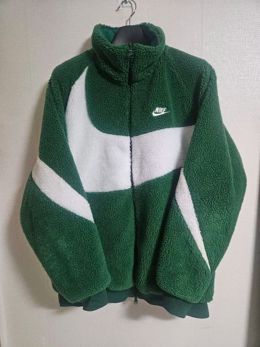 3xl NIKE ビックスウォッシュ リバーシブル フリース ジャケット グリーン