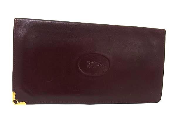 Cartier カルティエ マストライン レザー 二つ折り 長財布 ウォレット