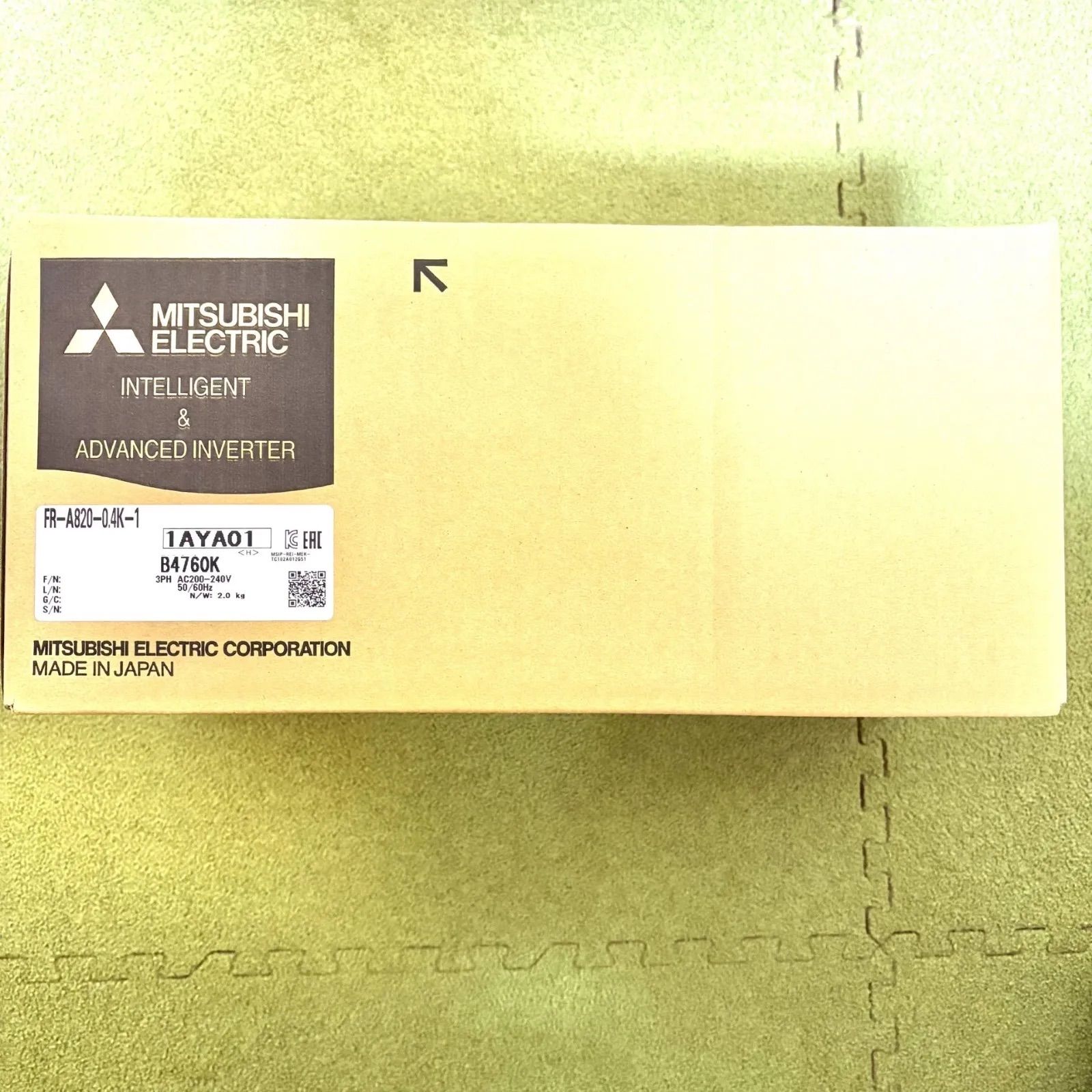 三菱電機 インバータ FR-A820-0.4K-1【送料無料、匿名配送】 三菱電機 インバータ FR-A820-0.4K-1【送料無料、匿名配送】