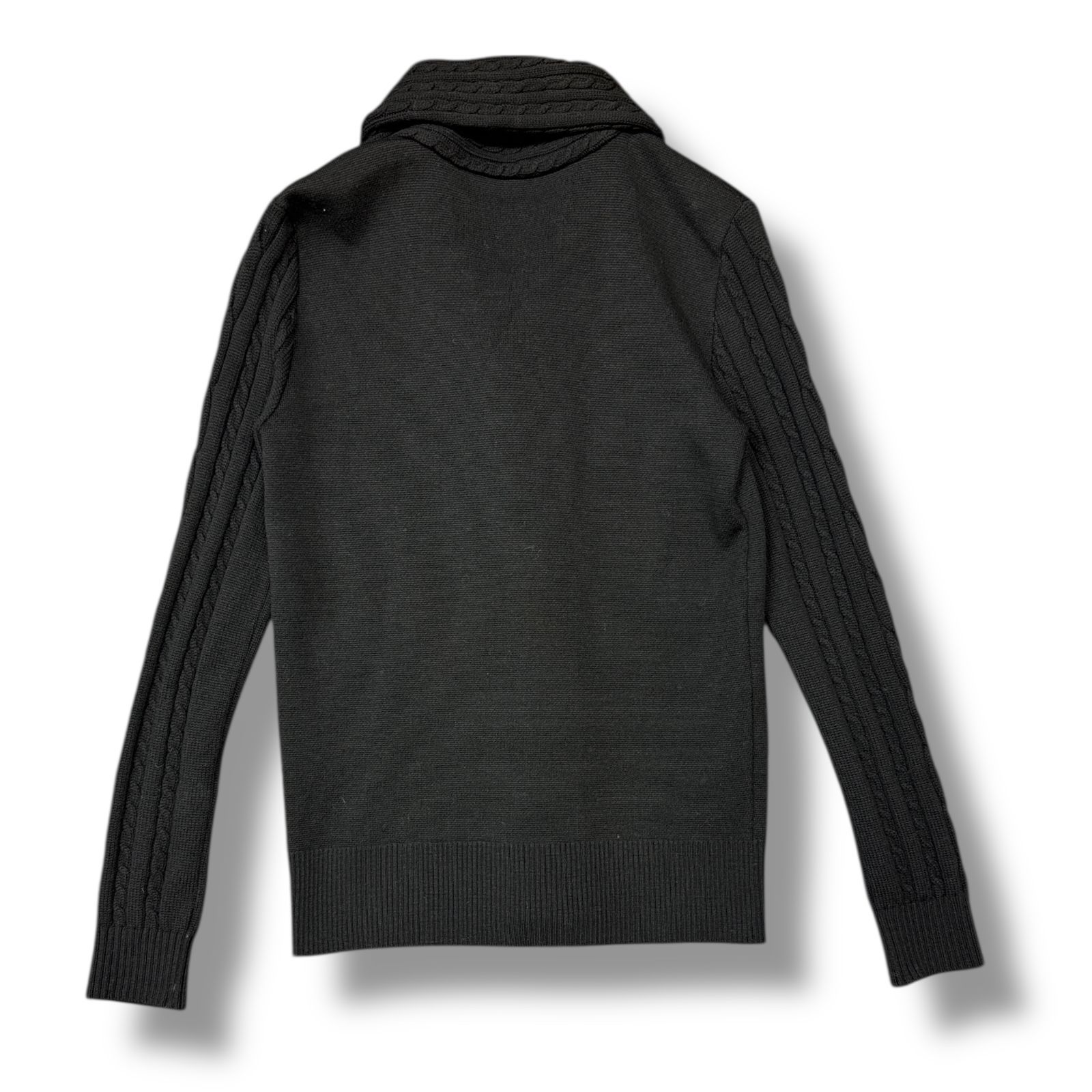AKM CASHWOOL CABLE SHAWL CARDIGAN ケーブルショールカーディガン 