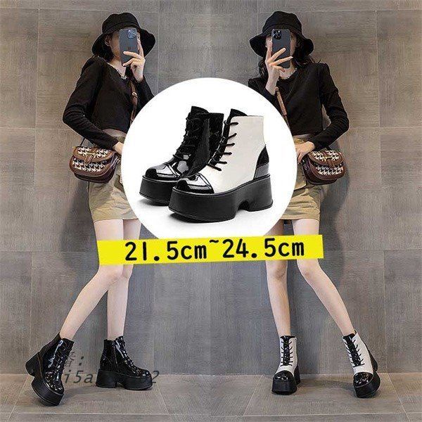 ブーツ レディース 美脚 ファッション 靴 秋 21.5CM-24.5CM 白 ヒール11CM PU 黒 冬 春 kni5a789362