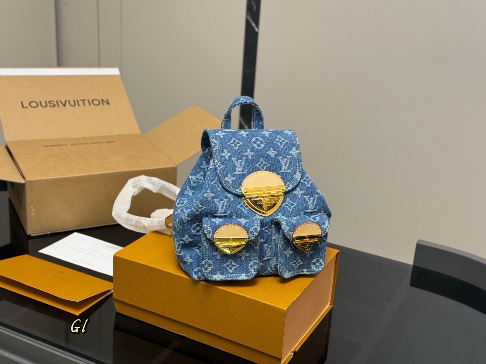 今日 LV Denim Backpack ルイ ヴィトン デニム バックパック-WTO輸入