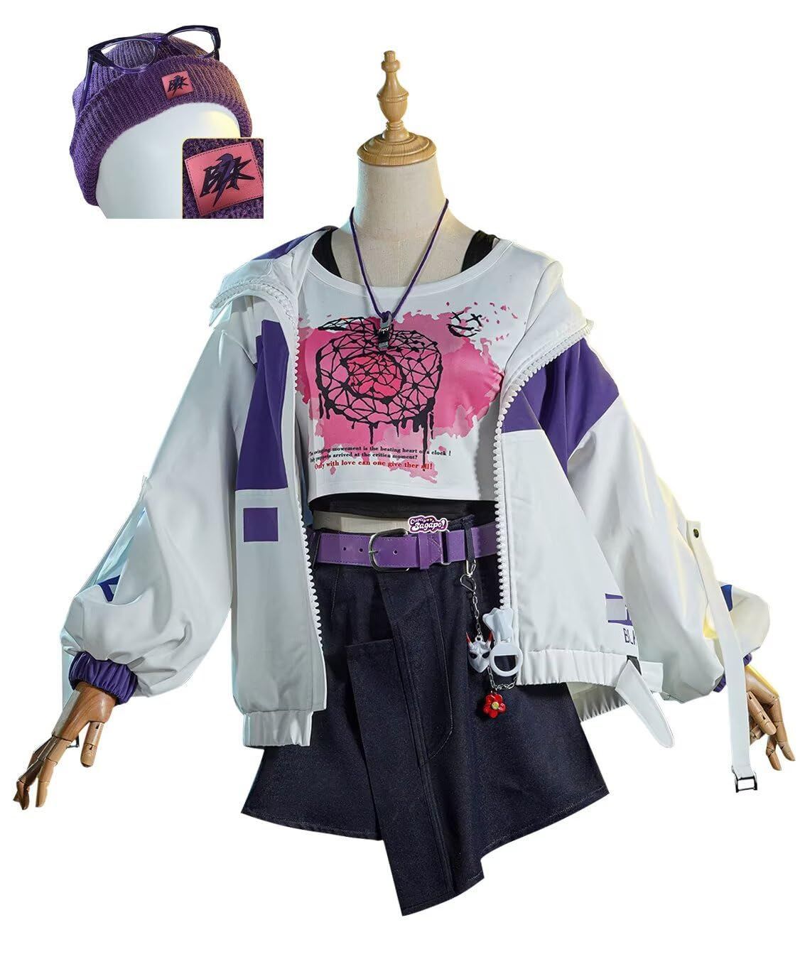 Sagapo 第五人格 機械技師 BLK戦隊 メガネ付き セット コスプレ コスプレ衣装 Cosplay 仮装 花火大会 お祭り ハロウィン