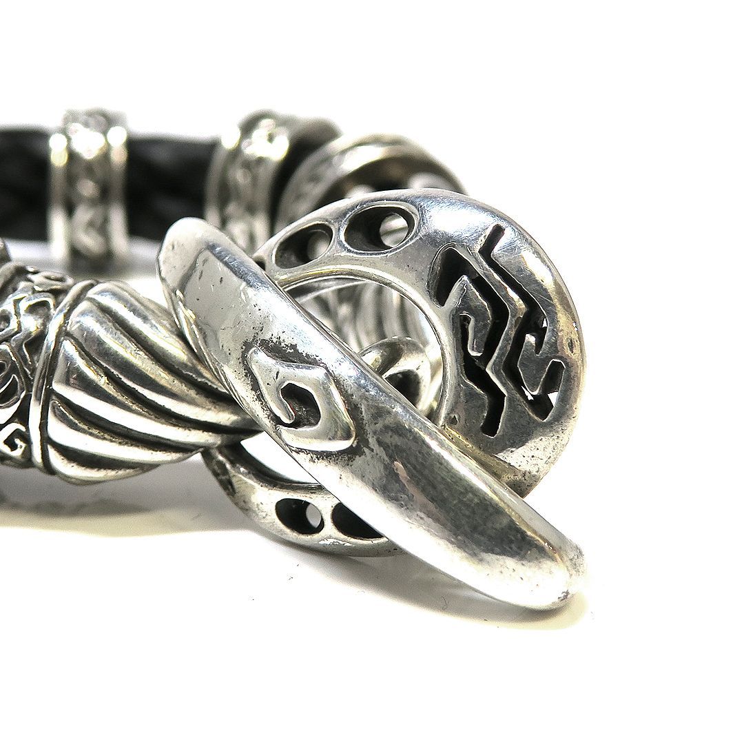 ナグァールシルバー&レザーブレスレット nagual ナグァール