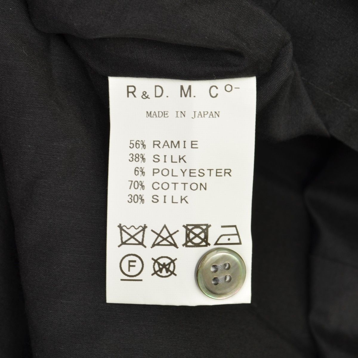 S【R&D.M.Co / OLDMAN'S TAILOR / オールドマンズテーラー】MIMOZA