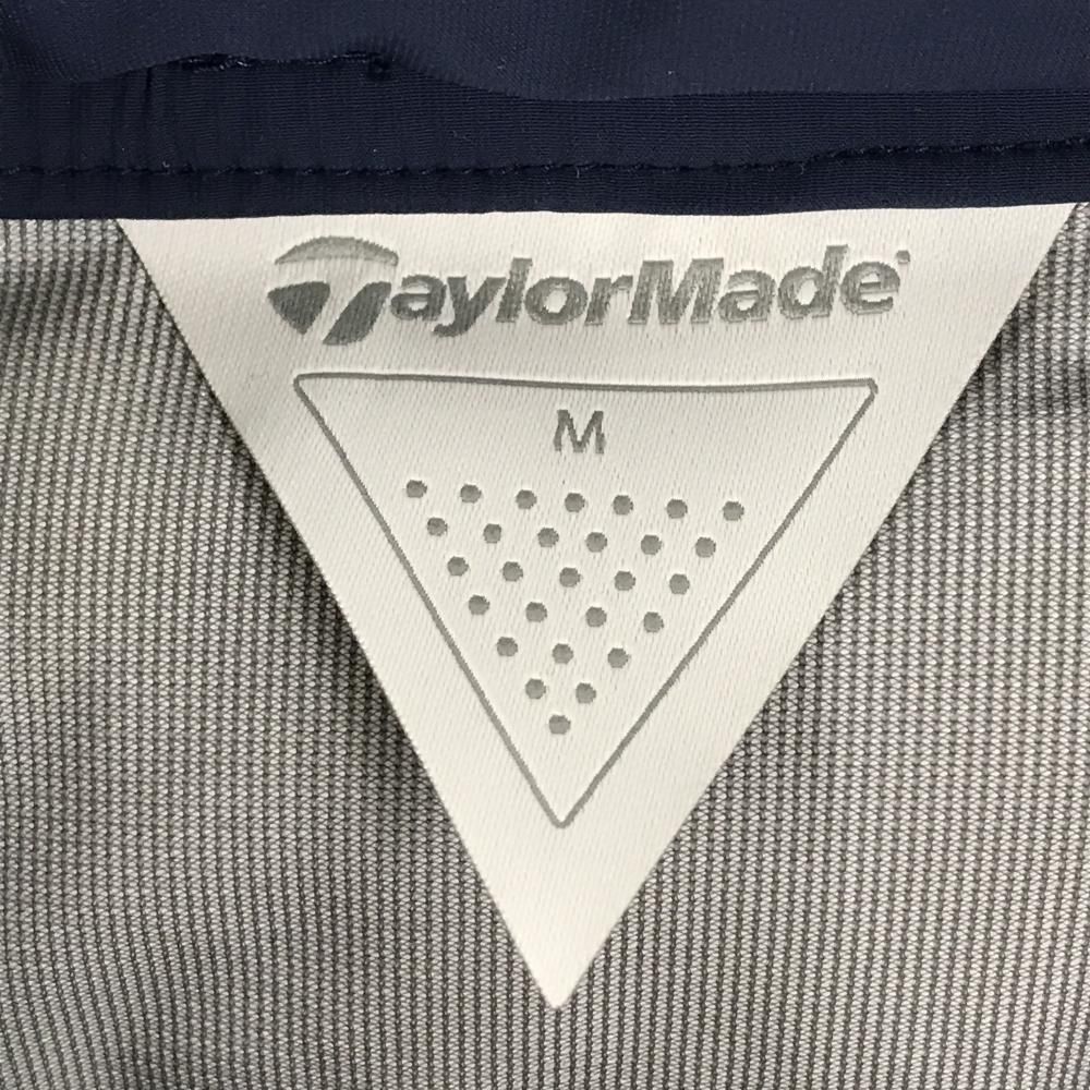 超美品】テーラーメイド フード付き中綿ジャケット ネイビー×白 ロゴ