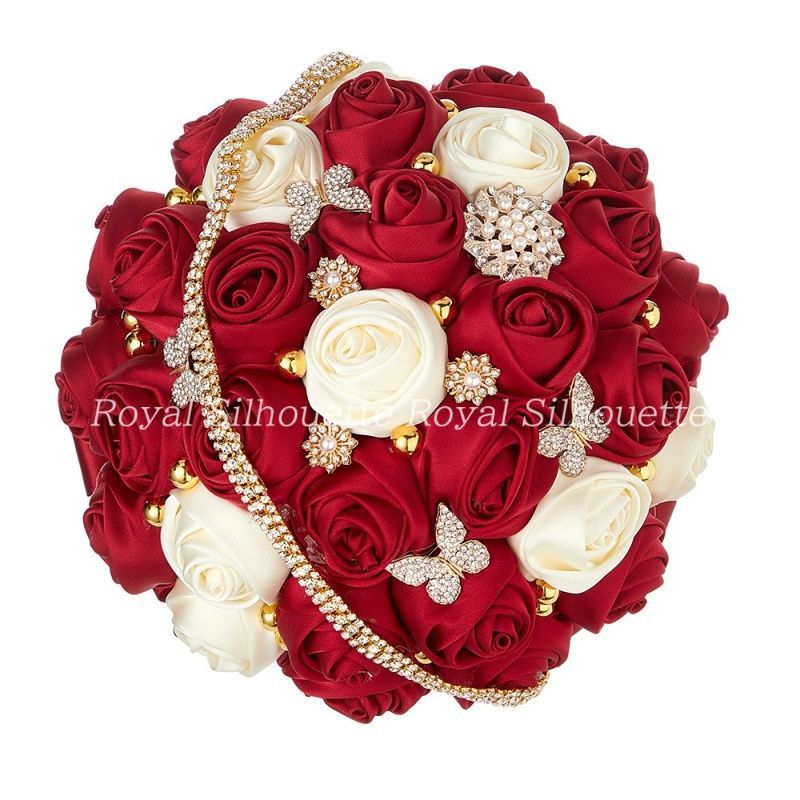 ブライダルブーケ ウェディングブーケ レッド 赤 ウェディング ブーケ シック ガーデンウェディング 前撮り 二次会 披露宴 海外挙式 お洒落 豪華 フラワー 花嫁 造花 花束 ガーリー 結婚式