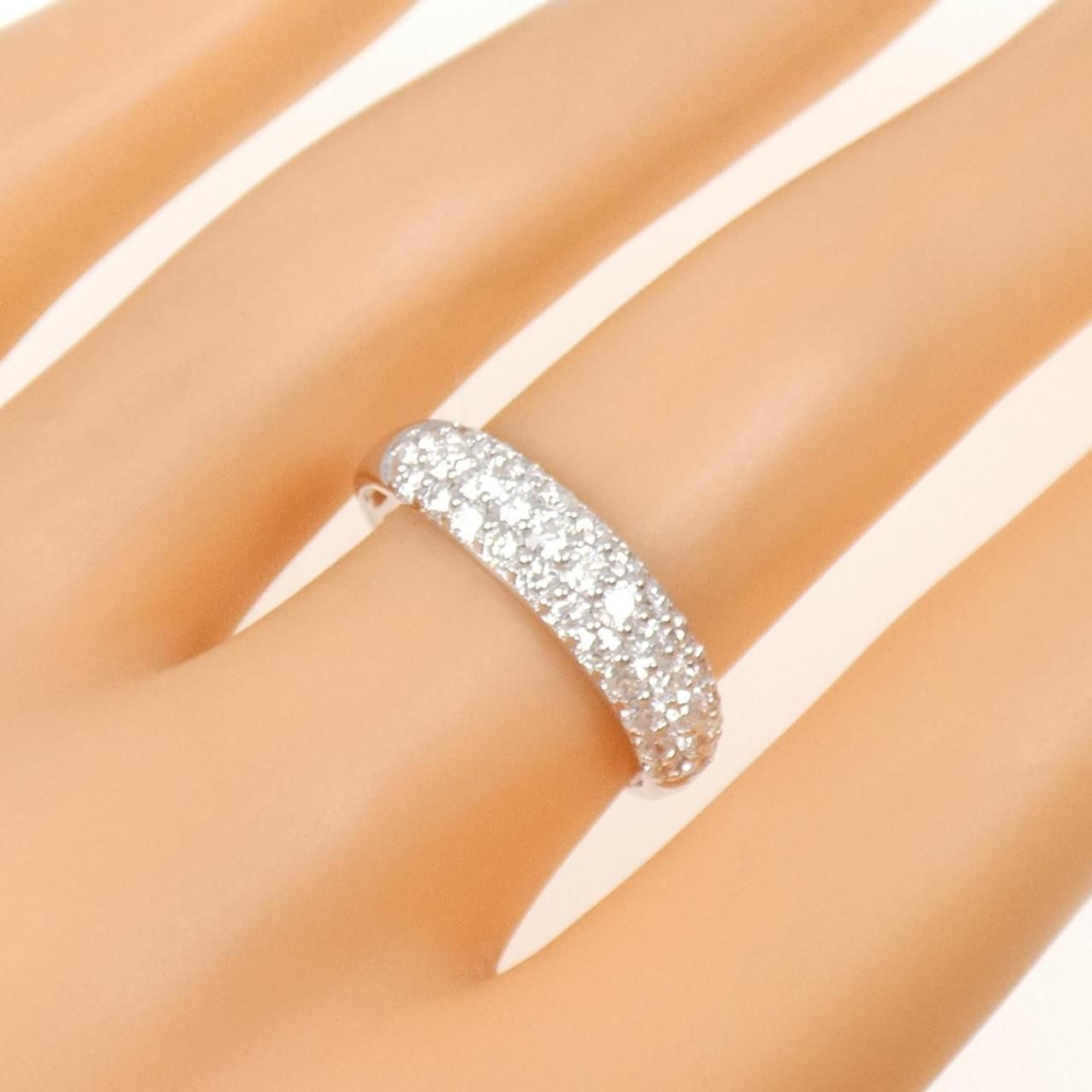 ★2.00ct★大振り✨パヴェダイヤモンドK18WGリング指輪 K18WG パヴェ ダイヤモンド リング 2.00CT K18WG パヴェ ダイヤモンド