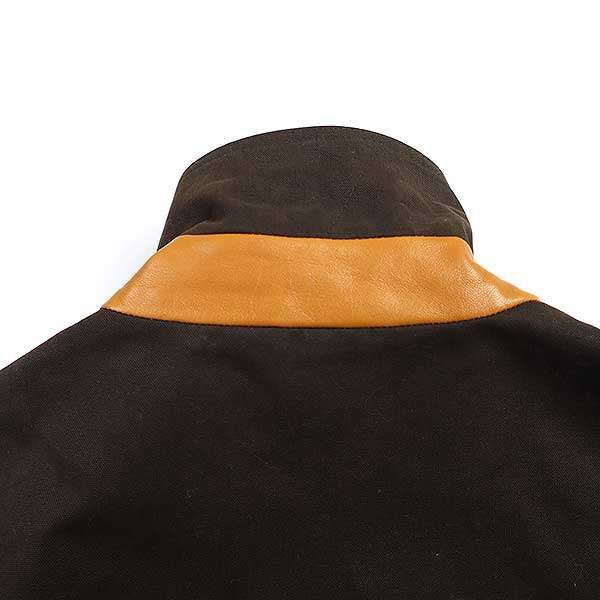 CristaSeya クリスタセヤ OVERSIZED BLOUSON WITH LEATHER PATCH