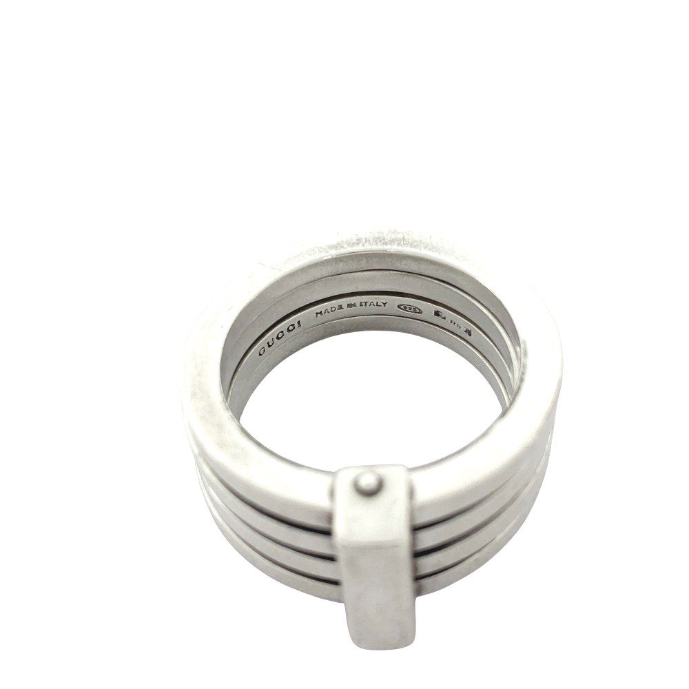 ヴィンテージ グッチ ４連 リング 指輪 シルバー SV 925 16 435904 5 WWW_SHINETEETH_COM