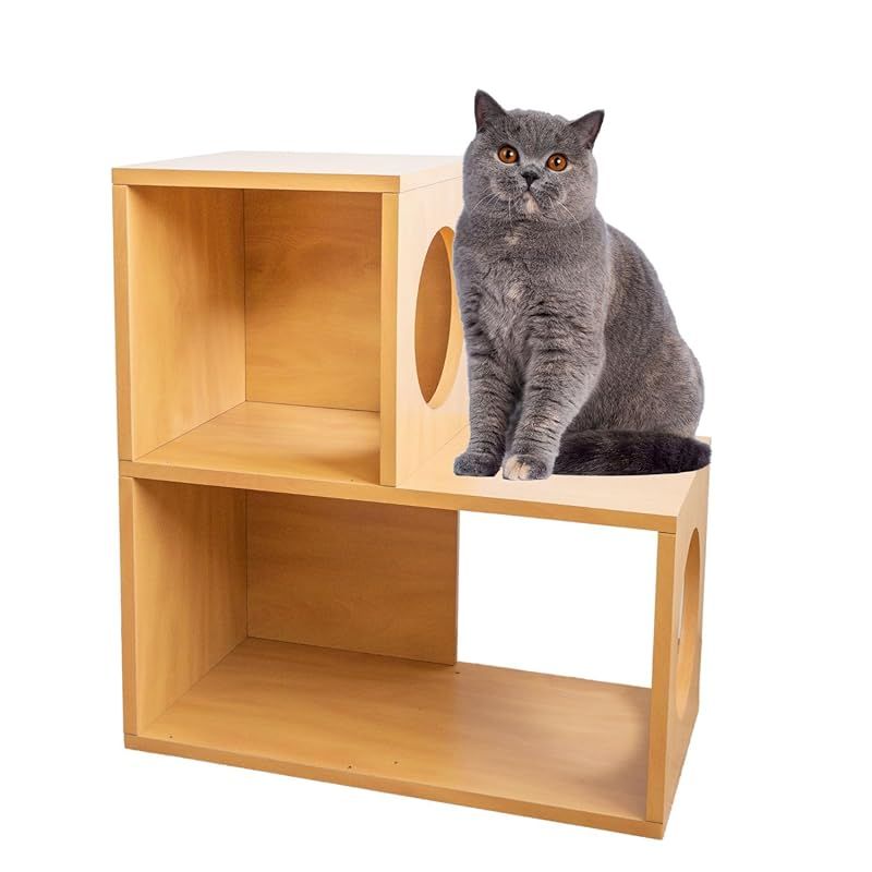 キャットタワー シェルフ 猫 家具 撥水加工あり 棚 軽量 耐久性 組み立て簡単 工具不要 選べる3サイズ 2段 1