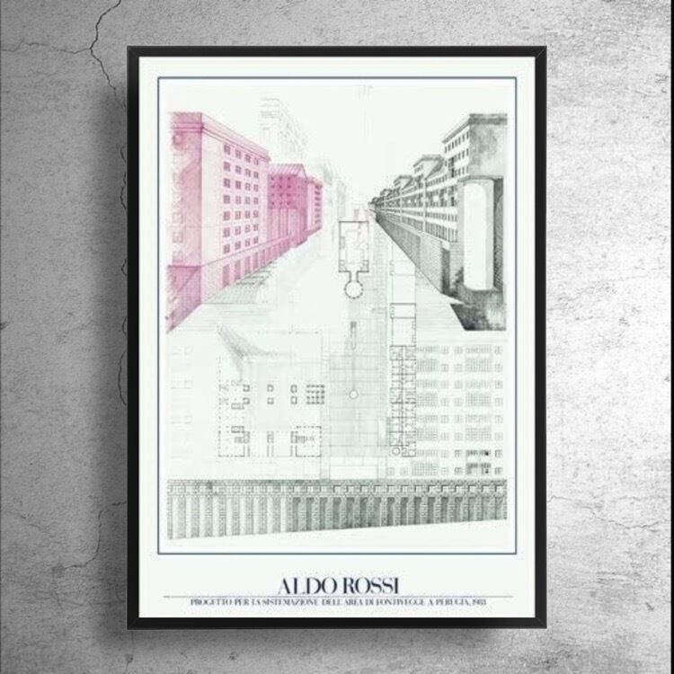 建築家『アルド・ロッシ』ドイツ限定ポスター
