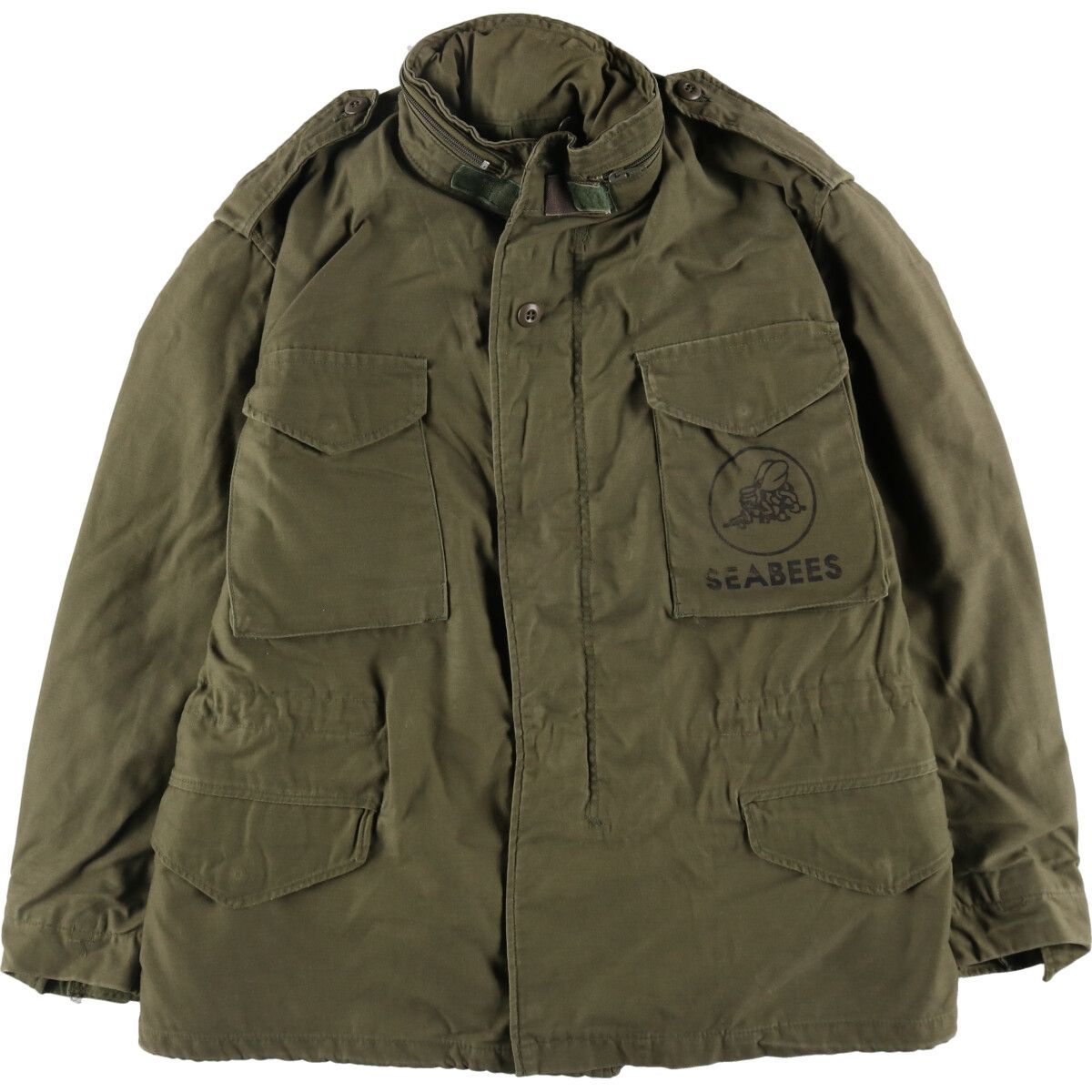 古着 80年代 米軍実品 SEABEES シービーズ M-65 3rd ミリタリー