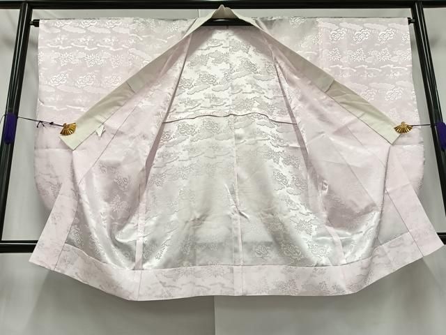 平和屋着物○男性 紬 アンサンブル 縞 正絹 逸品 未使用 CAAW7389yc  