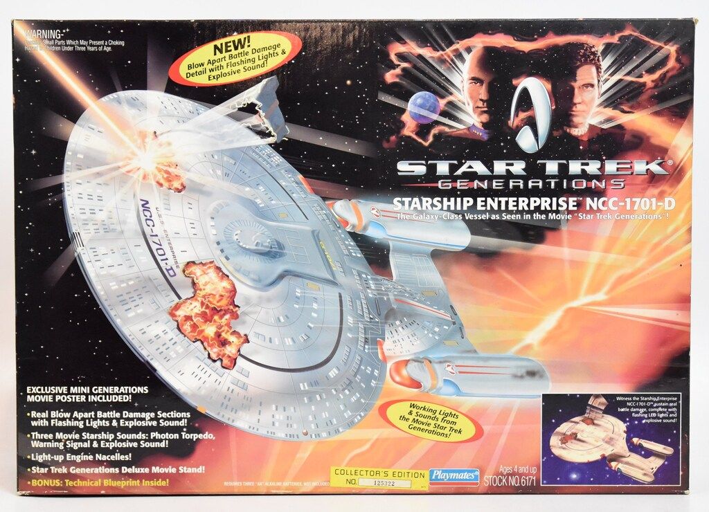 PLAYMATES COLLECTORS EDITION ENTERPRISE NCC-1701-D