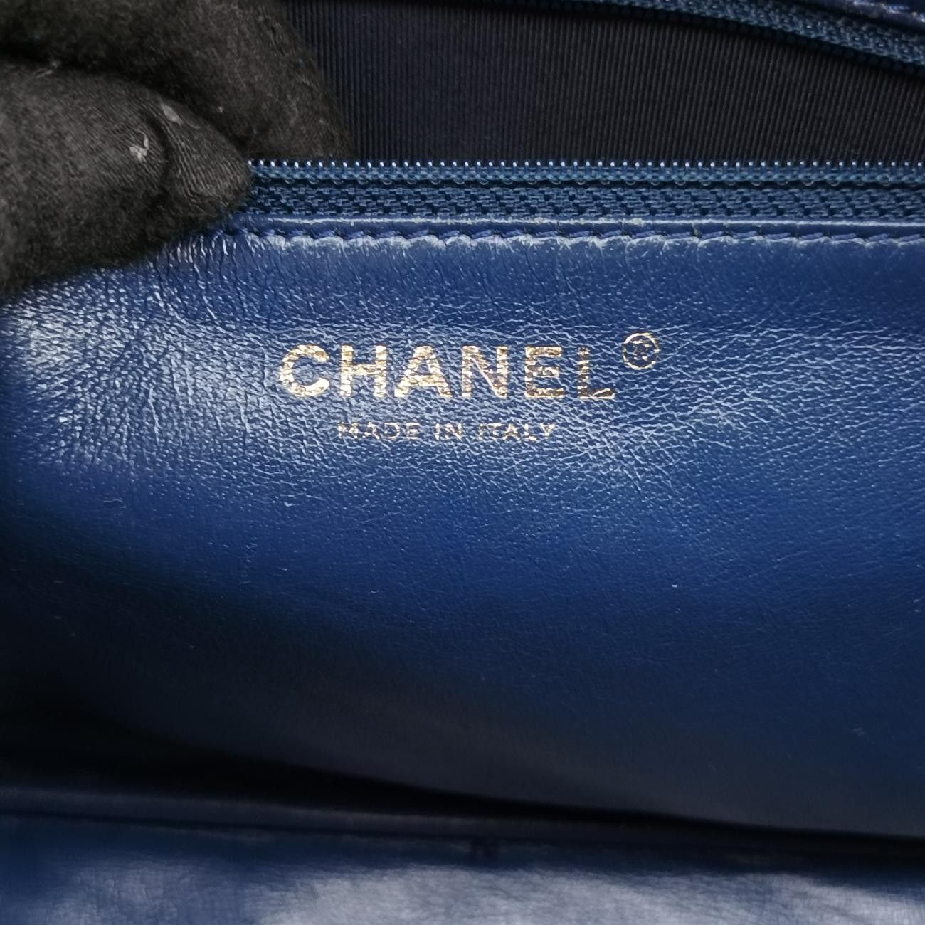 シャネルChanel2.55 マトラッセブルーラムスキンA4665812893457