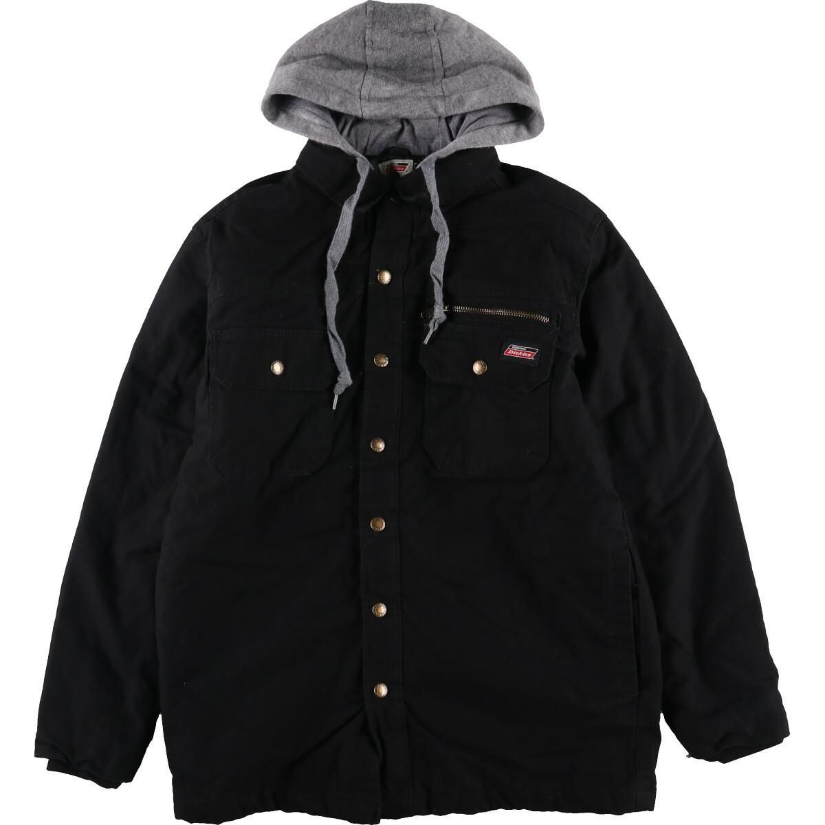 古着 ディッキーズ Dickies スウェットフード付き レイヤード風