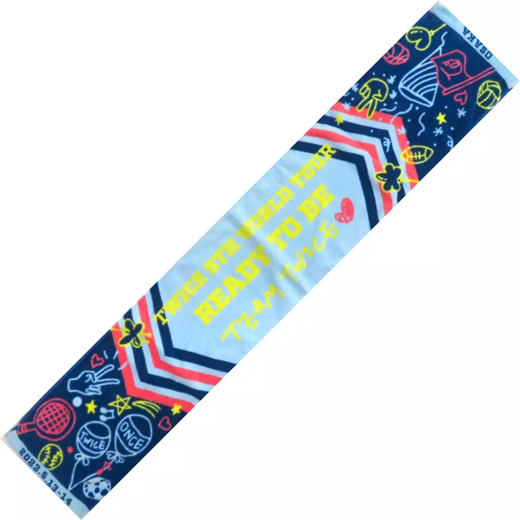 中古】タオル・手ぬぐい TWICE マフラータオル 大阪ver.(ブルー