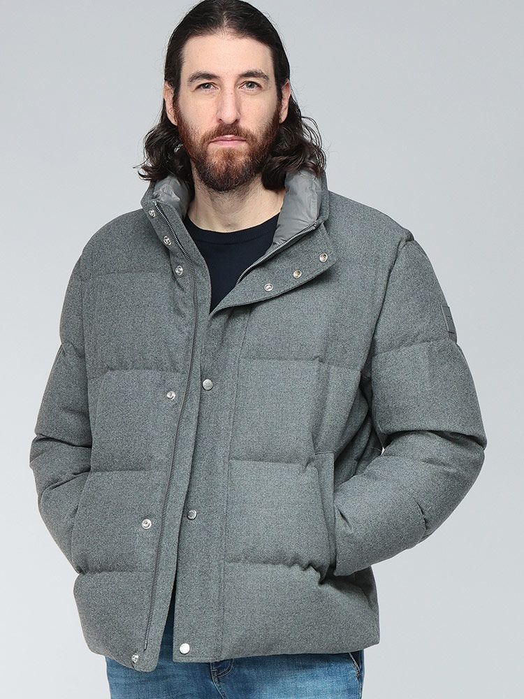 HUGO BOSS ヒューゴボス フランネル フルジップ ダウンジャケット