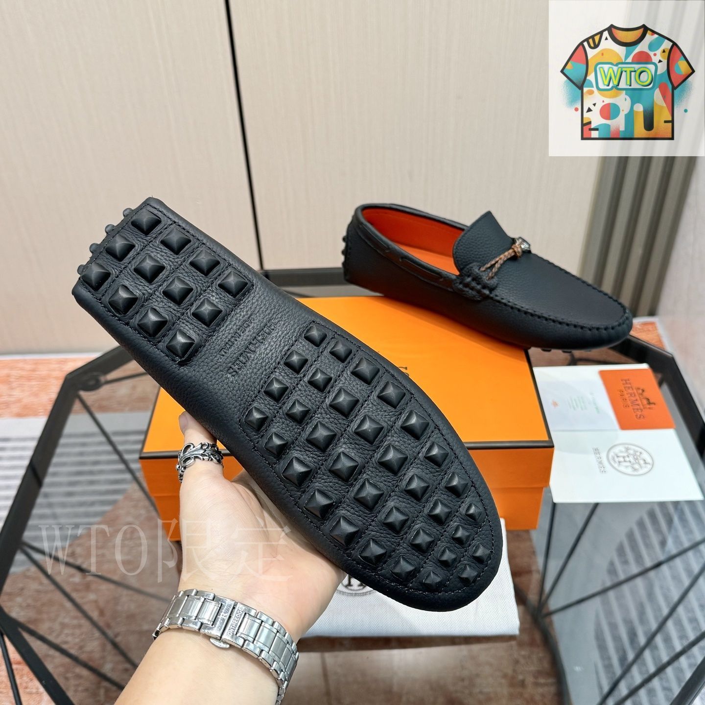 HERMES エルメス クラシック メンズ ローファー07-DK71 - メルカリ