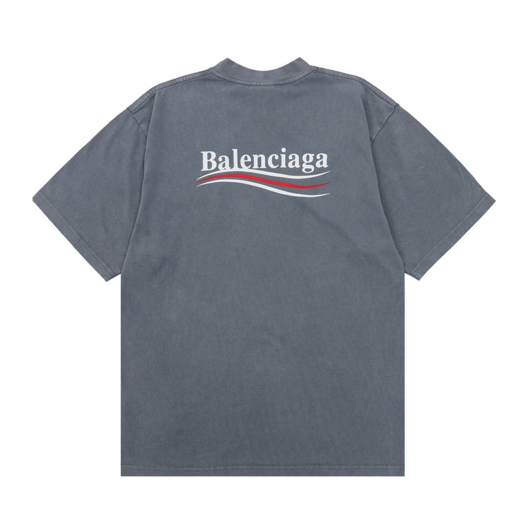 Balenciaga ファッショントレンド カジュアルプリント半袖Tシャツ 男女兼用