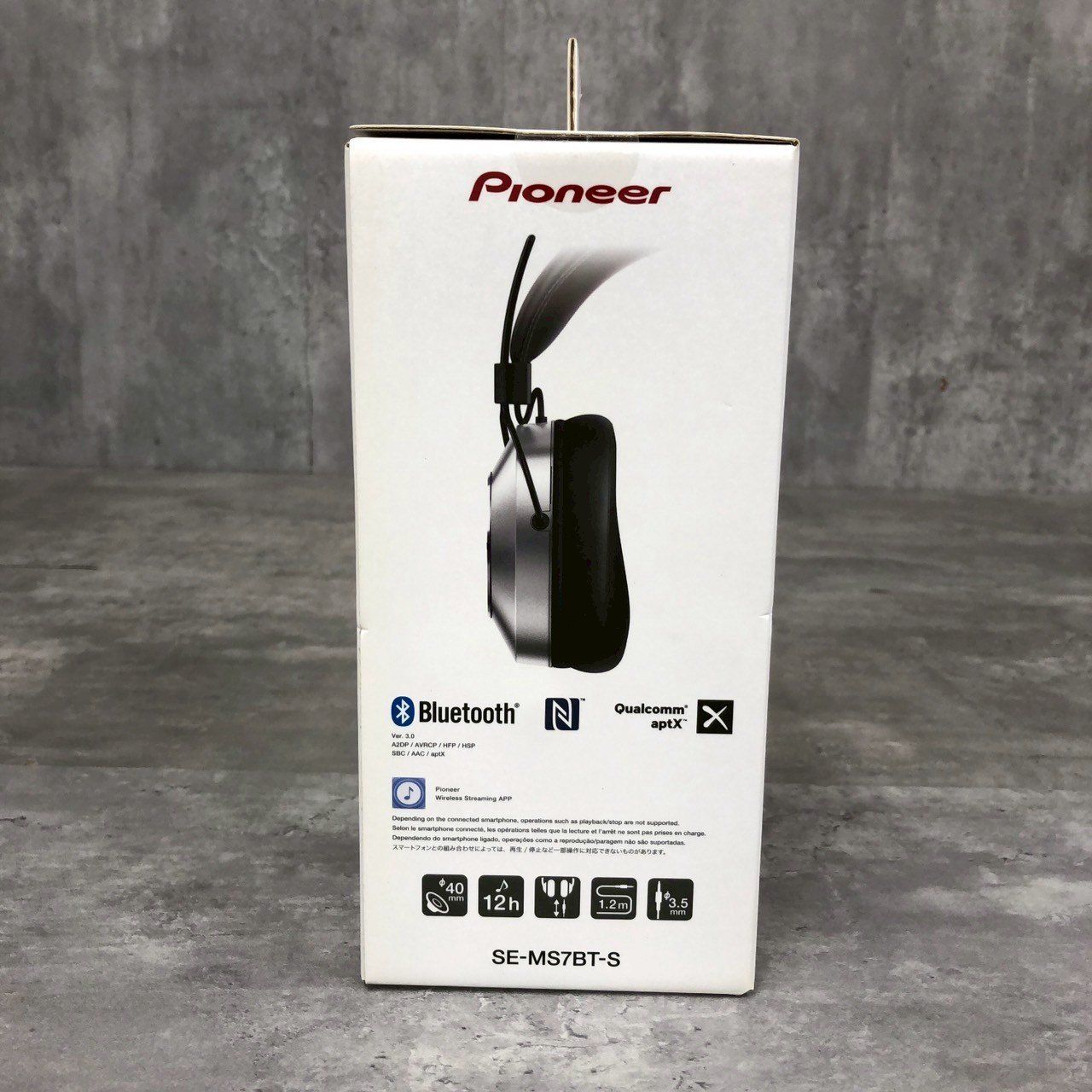 シルバー　ワイヤレスヘッドホン / Pioneer SE-MS7BT-S Pioneer パイオニア SE-MS7BT Bluetoothヘッドホン 密閉型