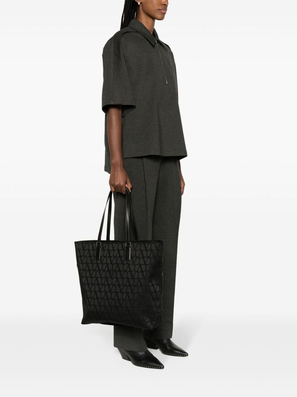 VALENTINO GARAVANI トワル イコノグラフ ショッピングバッグ