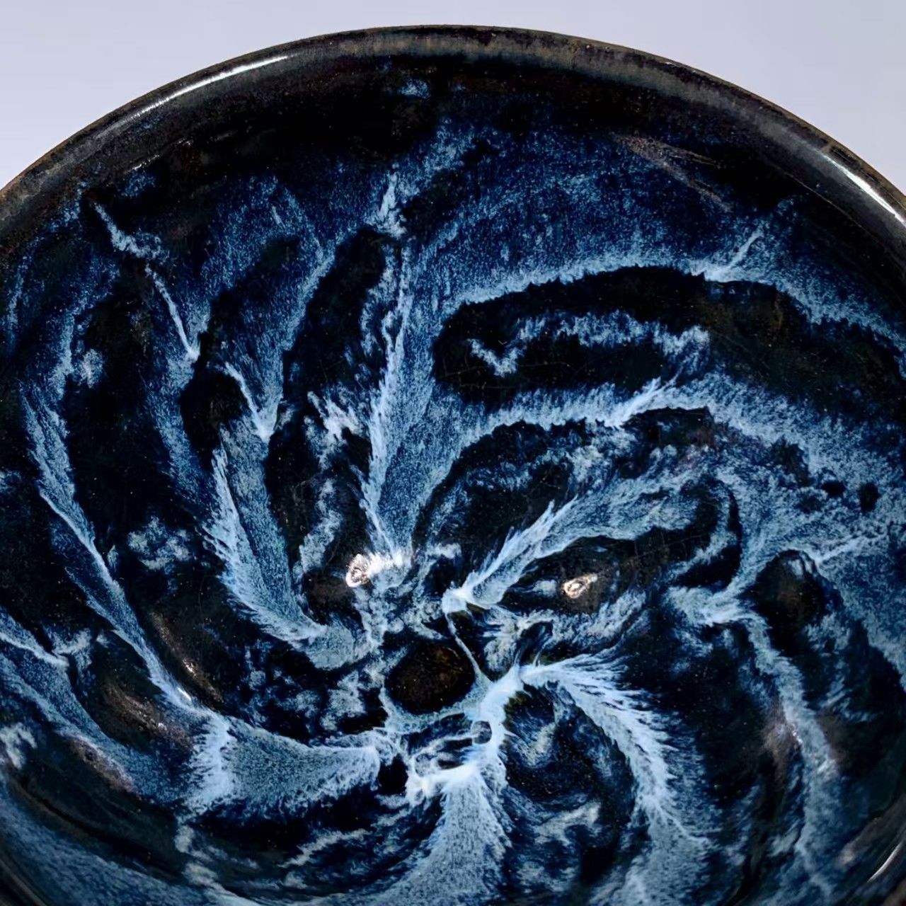 中国時代物.旧蔵.宋建窯盞. 窯変釉.天目茶碗.茶道具.古美術.古陶磁