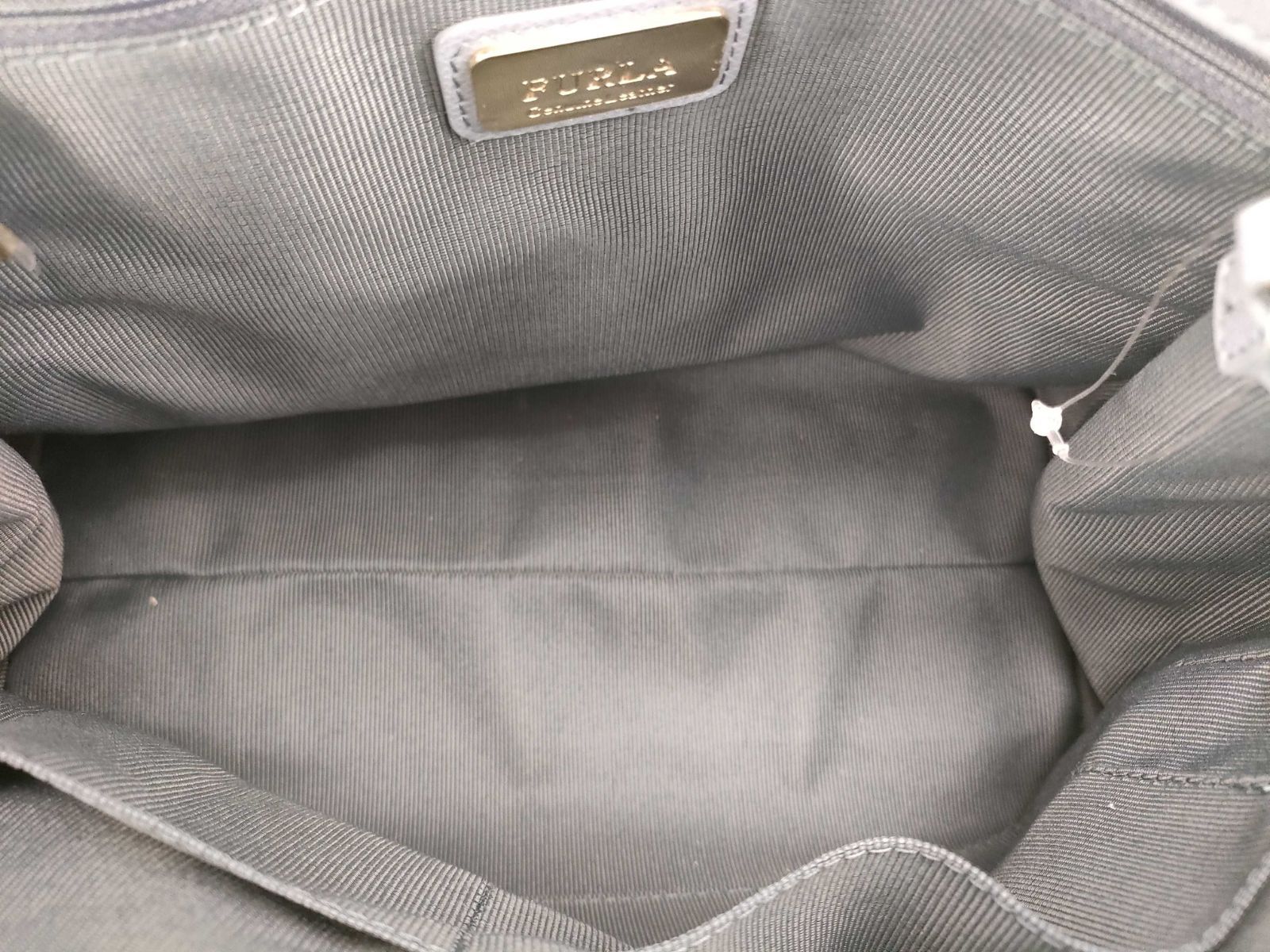 美品:Aランク】FURLA ライトブルー ショルダーバッグ トートバッグ 