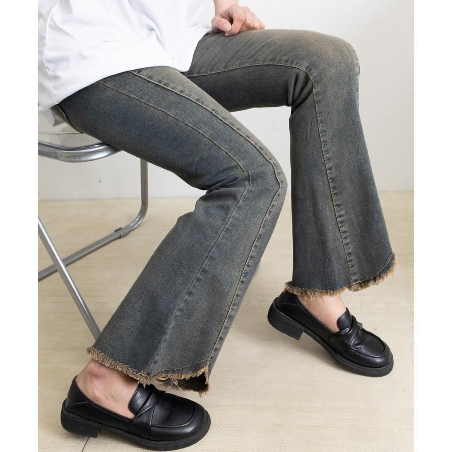 デニムパンツ ハイウエストジーンズ